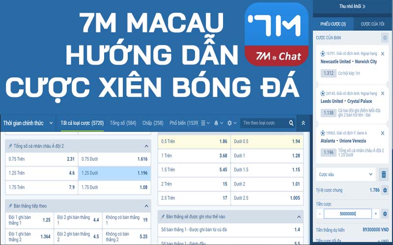 7M Macau hướng dẫn cược xiên bóng đá